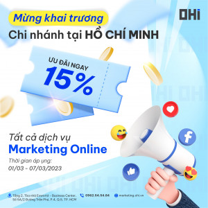 TƯNG BỪNG KHAI TRƯƠNG CHI NHÁNH MỚI TẠI HỒ CHÍ MINH - ƯU ĐÃI NGAY 15%